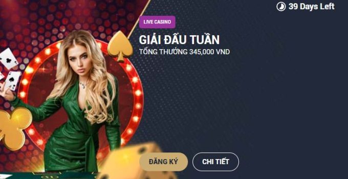 Đua top thăng hạng – Vinh quang nhận thưởng đến 23,000,000 VND tại Live Casino