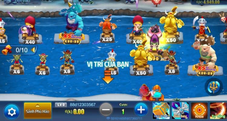 Giao diện game Boom Legend